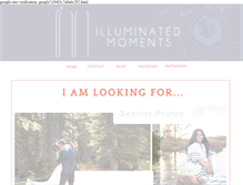 Tablet Screenshot of illuminatedmoments.com